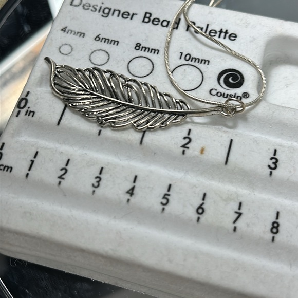 Light As A Feather Pendant Necklace 925 Sterling Silver - Picture 9 of 9